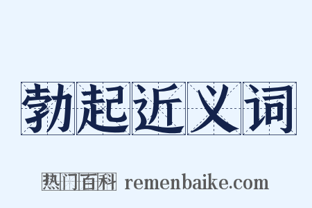 勃起近义词是什么意思的图片